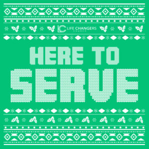 CHRISTMAS SERVE - Heavy Blend™ Crewneck Sweatshirt Design
