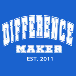 DIFFERENCE MAKER - UNIVERSITY DARK - Unisex Fleece Hooded Sweatshirt Design